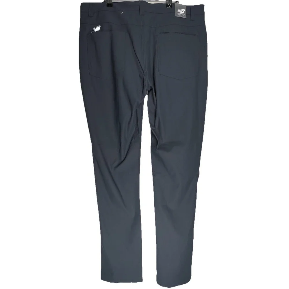 New Balance All Motion Men 38x32 Dark Gray 5-Pocket 4-Way Stretch Golf Pants NEW